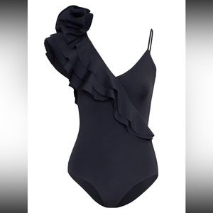 Maygel Coronel Black Swimsuit